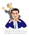 Cartoon: Kanzlerkandidaten (small) by Jochen N tagged kanzlerkandidat,kanzler,bundeskanzler,cdu,csu,söder,laschet,merkel,märchen,froschkönig,könig,bayern,huckepack,strümpfe,umfrage