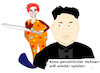 Cartoon: Kim Jong-un (small) by Jochen N tagged kim,jong,un,grusel,clown,horror,spiel,pervers,abartig,narr,hofnarr,grauen,nordkorea,fernost,diktator,bedrohung,drohung,krieg,tod,furcht,schrecken,schauder,gewalt