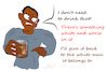 Cartoon: The drink (small) by Jochen N tagged tod,sensenmann,schwarzer,george,floyd,usa,rassismus,trump,black,lives,matter,ku,klux,klan,polizei,weinen,getränk,glas,verdorben