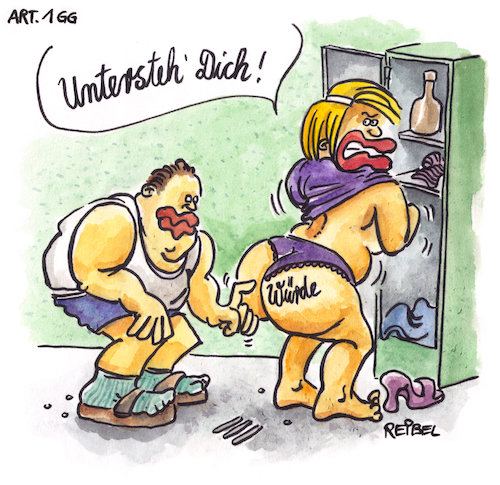 Cartoon: grundgesetz (medium) by REIBEL tagged grundgesetz,würde,unantastbar,tattoo,artikel,eins,jura,juristerei,paar,fitness,gg,menschenwürde,frauenrecht,grundgesetz,würde,unantastbar,tattoo,artikel,eins,jura,juristerei,paar,fitness,gg,menschenwürde,frauenrecht