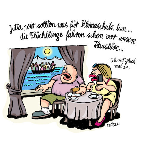 Cartoon: Meeresspiegel (medium) by REIBEL tagged umwelt,klima,schutz,flüchtling,krise,wasser,politik,boot,mittelmeer,erderwärmung,co2,friday,for,future,umwelt,klima,schutz,flüchtling,krise,wasser,politik,boot,mittelmeer,erderwärmung,co2,friday,for,future