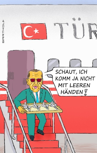 Erdogan zurück aus Vilnius