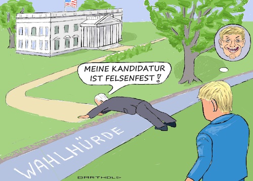 Cartoon: Hilfsbereiter Biden (medium) by Barthold tagged amerika,usa,präsidentenwahl,2024,joe,biden,altersgeschwächt,festhalten,kandidatur,begünstigung,wahlsieg,trump,wahlhürde,graben,brücke,weißes,haus,cartoon,karikatur,barthold,amerika,usa,präsidentenwahl,2024,joe,biden,altersgeschwächt,festhalten,kandidatur,begünstigung,wahlsieg,trump,wahlhürde,graben,brücke,weißes,haus,cartoon,karikatur,barthold