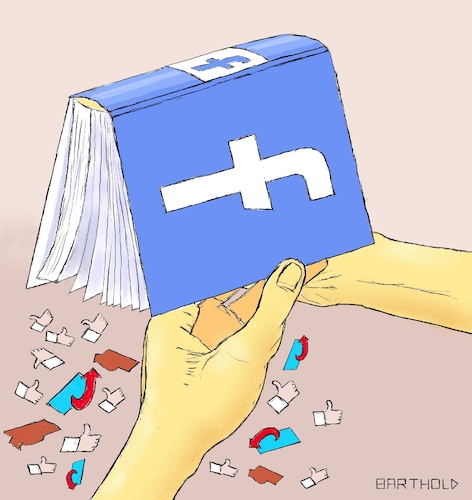 Cartoon: Schädlingsbefall (medium) by Barthold tagged facebook,mark,zuckerberg,trevor,davis,wahlbeeinflussung,europawahlen,afd,populismus,aktivität,likes,posts,teilen