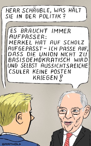 Schäuble will bleiben
