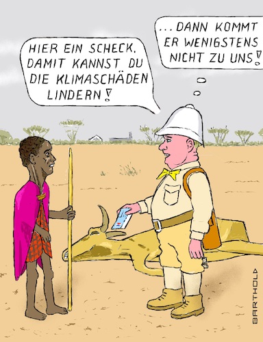 Cartoon: Symptomdoktorei (medium) by Barthold tagged cop27,klimagipfel,klimakonferenz,sharm,el,sheikh,ägypten,2022,mageres,ergebnis,verzicht,ziele,ausstieg,öl,gas,verschärfung,klimaziele,fonds,entschädigung,hilfszahlungen,entwicklungsländer,klimaschäden,afrikanischer,hirte,cartoon,karikatur,barthold,cop27,klimagipfel,klimakonferenz,sharm,el,sheikh,ägypten,2022,mageres,ergebnis,verzicht,ziele,ausstieg,öl,gas,verschärfung,klimaziele,fond,entschädigung,hilfszahlungen,entwicklungsländer,klimaschäden,afrikanischer,hirte,verdurstetes,vieh,reicher,europäer,kolonialistendress,tropenhelm,überreichung,scheck,cartoon,karikatur,barthold