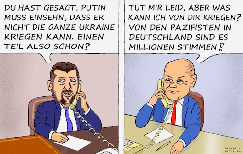 Cartoon: Verbeugung v. Pazif. u. Rechten (medium) by Barthold tagged ukraine,ukrainekrieg,deutschland,unterstützung,bröckelt,raketen,marschflugkörper,keine,lieferung,aufhebung,beschränkung,weniger,budget,fiktives,telefonat,selenskyj,scholz,cartoon,karikatur,barthold,ukraine,ukrainekrieg,deutschland,unterstützung,bröckelt,raketen,marschflugkörper,keine,lieferung,aufhebung,beschränkung,weniger,budget,fiktives,telefonat,selenskyj,scholz,cartoon,karikatur,barthold