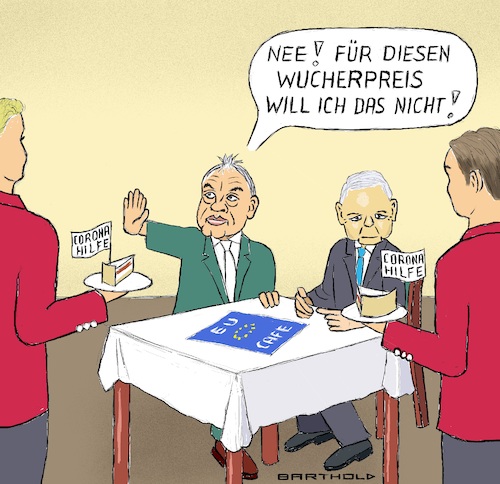 Viktor Orban im EU-Cafe von Barthold | Politik Cartoon ...