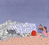 Cartoon: Israelische Bildungspolitik (small) by Barthold tagged westjordanland,israel,zerstörung,abriss,schulen,eu,finanziert,masafer,yatta,militärisches,übungsgelände,palästinenser,brüskierung,europa,europäer,schutthaufen,graffiti,schulmädchen,recht,bildung,bericht,sophie,tann,ard,cartoon,karikatur,barthold