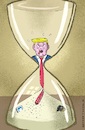 Cartoon: Now it s getting tight! (small) by Barthold tagged donald,trump,president,united,states,final,stage,hourglass,smartphone,twitter,opinion,polls,presidency,loser,elections,cartoon,caricature,barthold