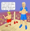 Cartoon: Perfect Sportsmanship (small) by Barthold tagged donald,trump,statement,loss,presidential,election,november,2020,accusation,allegation,fraud,joe,biden,boxing,ring,viewer,match,cartoon,caricature,barthold