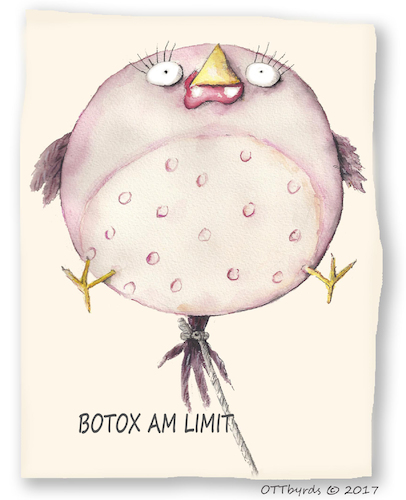 Cartoon: Botox am Limit (medium) by OTTbyrds tagged botox,schönheitswahn,ottbyrds,schönheits,op,schönheitsfehler,limit