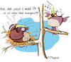 Cartoon: Getwittere (small) by OTTbyrds tagged redewendungen,morgens,gezwitscher,ruhestörung,schlafstörungen,vogerl