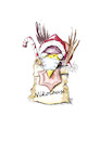 Cartoon: Nikolausi (small) by OTTbyrds tagged nikolaus,nikolaussack,nikolausi,weihnachten2020,corona,zuckerstange