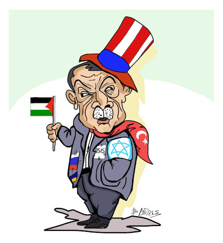 Cartoon: ERDOGAN SYRIA (medium) by vasilis dagres tagged erdogan,syria