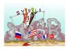 Cartoon: syria (small) by vasilis dagres tagged syria,america,russia,england,france,turkey,israel