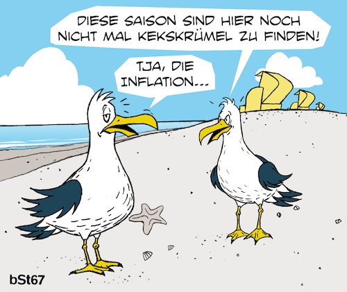 Inflationssommer von bSt67 | Politik Cartoon | TOONPOOL