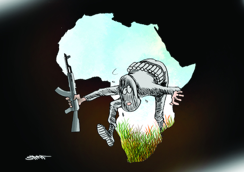 Cartoon: Africa 1 (medium) by shaf tagged members