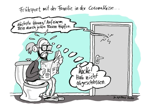 Cartoon: Heimsport in Coronazeiten (medium) by Jens Natter tagged fitness,sport,corona,coronacartoon,coronacartoons,heimsport,fitnesscenter,familie,covid19,klo,klowitz,witz,gag,illustration,karikatur,fitness,sport,corona,coronacartoon,coronacartoons,heimsport,fitnesscenter,familie,covid19,klo,klowitz,witz,gag,illustration,karikatur