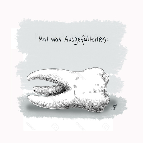 Cartoon: Ausgefallenes (medium) by Lo Graf von Blickensdorf tagged zahn,zahnarzt,ausgefallen,zahn,zahnarzt,ausgefallen