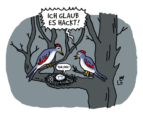 Cartoon: Brutzeit (medium) by Lo Graf von Blickensdorf tagged natur,vögel,nest,baum,brutzeit,ei,eltern,kind,ich,glaub,es,hackt,karikatur,lo,graf,cartoon,wortspiel,geburt,natur,vögel,nest,baum,brutzeit,ei,eltern,kind,ich,glaub,es,hackt,karikatur,lo,graf,cartoon,wortspiel,geburt