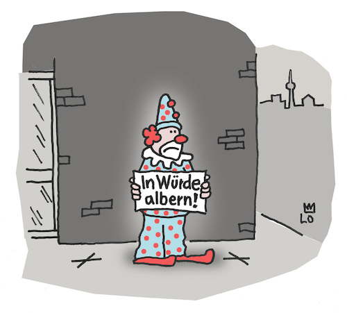 Cartoon: Demo (medium) by Lo Graf von Blickensdorf tagged demonstration,protest,schild,plakat,greta,thunberg,alter,albern,cartoon,karikatur,lo,clown,dummer,august,hanswurst,zirkus,straße,narr,altersarmut,rente,wortspiel,lustig,sein,demonstration,protest,schild,plakat,greta,thunberg,alter,albern,cartoon,karikatur,lo,clown,dummer,august,hanswurst,zirkus,straße,narr,altersarmut,rente,wortspiel,lustig,sein