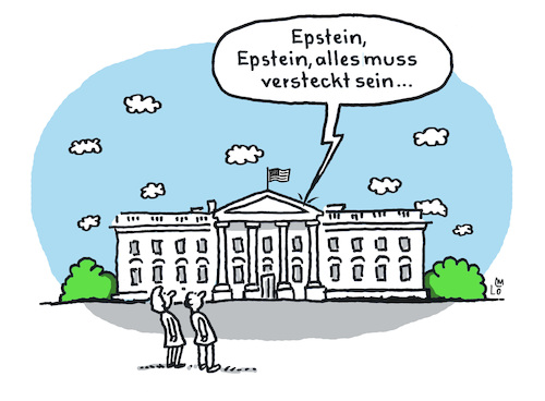Cartoon: Epstein files (medium) by Lo Graf von Blickensdorf tagged weißes,haus,donald,trump,versteckspiel,politik,missbrauch,promis,washington,us,prädident,amerika,usa,weißes,haus,donald,trump,versteckspiel,politik,missbrauch,promis,washington,us,prädident,amerika,usa