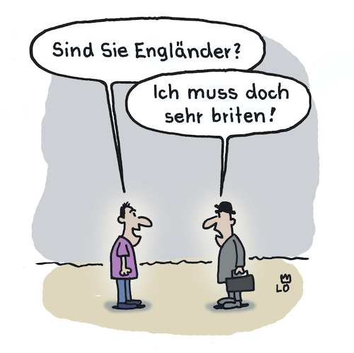 Cartoon: Falsche Frage (medium) by Lo Graf von Blickensdorf tagged engländer,brite,wortspiel,mann,frage,brexit,landsmann,nationalität,cartoon,lo,karikatur,europa,politik,europakrise,johnson,downingstreet,scham,verleugnung,england,großbritannien,engländer,brite,wortspiel,mann,frage,brexit,landsmann,nationalität,cartoon,lo,karikatur,europa,politik,europakrise,johnson,downingstreet,scham,verleugnung,england,großbritannien