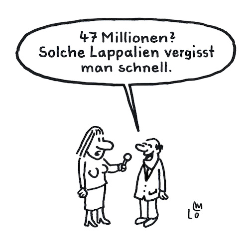 Cartoon: Gedächtnislücken (medium) by Lo Graf von Blickensdorf tagged olaf,scholz,cum,ex,affäre,untersuchungsausschuss,warburg,bank,skandal,finanzamt,hamburg,steuerbetrug,steuerhinterziehung,steuergeld,millionen,interview,mann,frau,mikrofon,karikatur,lo,graf,cartoon,gedächtnislücken,bundeskanzler,olaf,scholz,cum,ex,affäre,untersuchungsausschuss,warburg,bank,skandal,finanzamt,hamburg,steuerbetrug,steuerhinterziehung,steuergeld,millionen,interview,mann,frau,mikrofon,karikatur,lo,graf,cartoon,gedächtnislücken,bundeskanzler