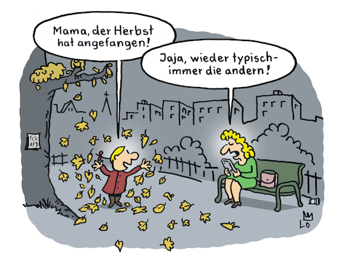 Cartoon: Herbst (medium) by Lo Graf von Blickensdorf tagged herbstanfang,kind,mutter,herbstlaub,park,handy,blätter,tochter,karikatur,lo,graf,cartoon,anfangen,streit,wortspiel,baum,stadtpark,laub,spaß,freude,kinder,mama,herbstanfang,kind,mutter,herbstlaub,park,handy,blätter,tochter,karikatur,lo,graf,cartoon,anfangen,streit,wortspiel,baum,stadtpark,laub,spaß,freude,kinder,mama