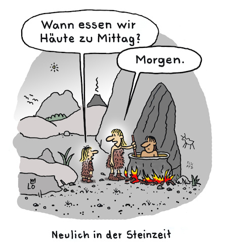 Cartoon: Hunger (medium) by Lo Graf von Blickensdorf tagged steinzeit,neandertaler,mutter,kind,hunger,mittag,kannibalen,topf,feuer,haut,häute,grammatik,betonung,karikatur,lo,cartoon,deutsche,sprache,caveman,fleischesser,steinzeit,neandertaler,mutter,kind,hunger,mittag,kannibalen,topf,feuer,haut,häute,grammatik,betonung,karikatur,lo,cartoon,deutsche,sprache,caveman,fleischesser