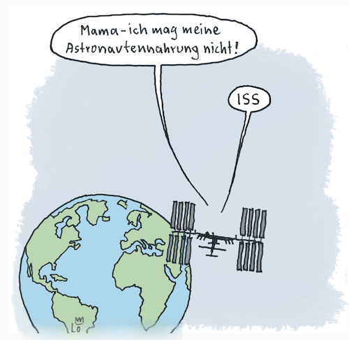 Cartoon: Im All (medium) by Lo Graf von Blickensdorf tagged weltall,iss,raumschiff,raumstation,alexander,gerst,raumfahrt,rakete,astronaut,weltall,iss,raumschiff,raumstation,alexander,gerst,rakete,astronaut