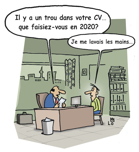 Cartoon: Je me lavais les mains (medium) by Lo Graf von Blickensdorf tagged je,me,lavais,les,mains,trou,dans,votre,cv,2020,faisiez,vous,je,me,lavais,les,mains,trou,dans,votre,cv,2020,faisiez,vous