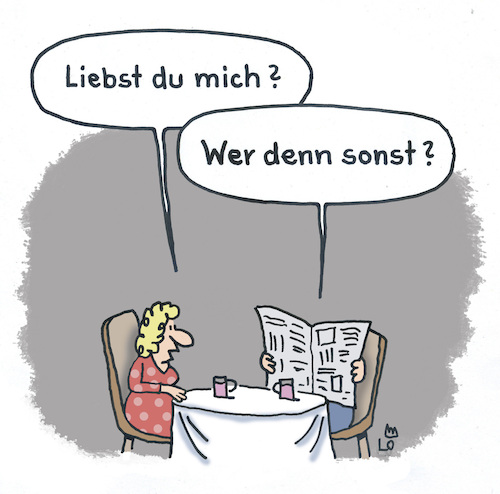 Cartoon: Liebe (medium) by Lo Graf von Blickensdorf tagged ehepaar,ehe,liebe,cartoon,ehemann,ehefrau,liebesschwur,ehealltag,frühstück,gemeinsam,lebensbund,verheiratet,ehepaar,ehe,liebe,cartoon,ehemann,ehefrau,liebesschwur,ehealltag,frühstück,gemeinsam,lebensbund,verheiratet