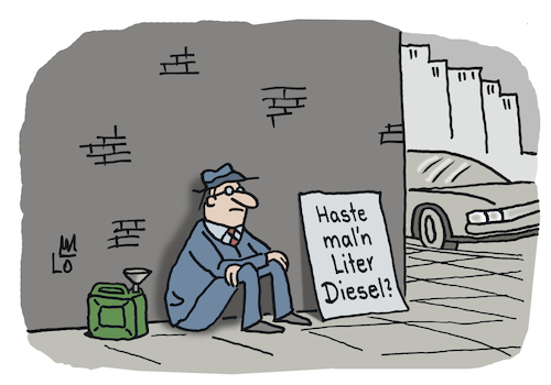 Cartoon: Neue Armut (medium) by Lo Graf von Blickensdorf tagged diesel,bettler,tanken,benzin,betteln,tankstelle,mann,schild,straße,preiserhöhung,karikatur,lo,cartoon,inflation,ukraine,öl,auto,verkehr,geld,krieg,wirtschaftskriseneue,armut,diesel,bettler,tanken,benzin,betteln,tankstelle,mann,schild,straße,preiserhöhung,karikatur,lo,cartoon,inflation,ukraine,öl,auto,verkehr,geld,krieg,wirtschaftskriseneue,armut