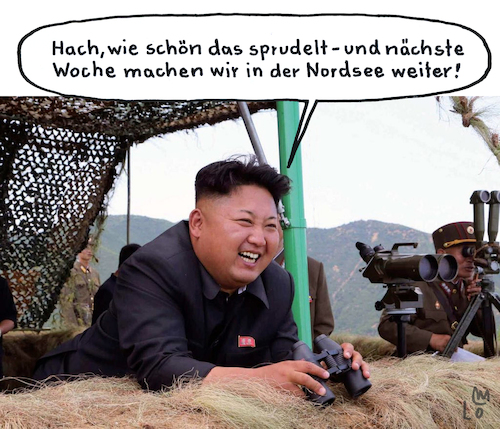 Cartoon: Ostsee Spaß (medium) by Lo Graf von Blickensdorf tagged ostsee,kim,jong,un,explosion,sprengladung,sabotage,nord,stream,anschlag,gas,pipeline,north,korea,spaß,nordsee,diktator,terroranschlag,putin,russland,krieg,ostsee,kim,jong,un,explosion,sprengladung,sabotage,nord,stream,anschlag,gas,pipeline,north,korea,spaß,nordsee,diktator,terroranschlag,putin,russland,krieg