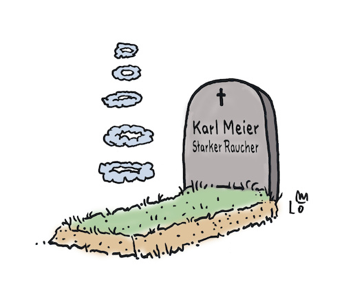 Cartoon: Rauchergrab (medium) by Lo Graf von Blickensdorf tagged grab,friedhof,rauchergrab,raucher,kettenraucher,starker,karikatur,lo,graf,cartoon,zigaretten,aschenbecher,zigarettenraucher,tod,lungenkrebs,qualm,zigarettenqualm,rauch,grab,friedhof,rauchergrab,raucher,kettenraucher,starker,karikatur,lo,graf,cartoon,zigaretten,aschenbecher,zigarettenraucher,tod,lungenkrebs,qualm,zigarettenqualm,rauch