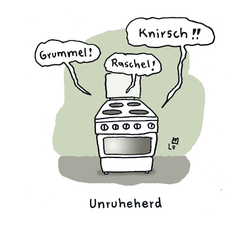 Cartoon: Unruheherd (medium) by Lo Graf von Blickensdorf tagged nonsens,ulk,herd,unruhe,krieg,bürgerkrieg,kampf,nervosität,gasherd,elektroherd,nonsens,ulk,herd,unruhe,krieg,bürgerkrieg,kampf,nervosität,gasherd,elektroherd