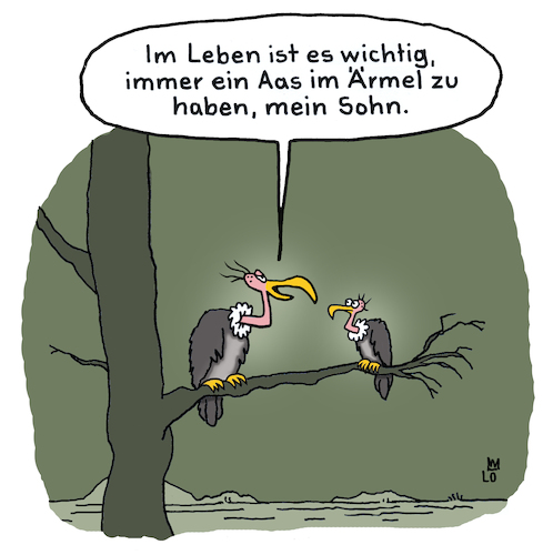 Cartoon: Vater und Sohn (medium) by Lo Graf von Blickensdorf tagged lebensweisheit,vater,sohn,as,aas,aasgeier,geier,schule,des,lebens,pubertät,kind,jugendlicher,wüste,baum,vogel,erziehung,kindererziehung,poker,kartenspiel,karikatur,lo,cartoon,ast,lebensweisheit,vater,sohn,as,aas,aasgeier,geier,schule,des,lebens,pubertät,kind,jugendlicher,wüste,baum,vogel,erziehung,kindererziehung,poker,kartenspiel,karikatur,lo,cartoon,ast