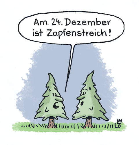 Cartoon: Weihnachtsbäume (medium) by Lo Graf von Blickensdorf tagged tannenbaum,weihnachtsbaum,christbaum,dezember,weihnachten,heiligabend,axt,baumfäller,säge,zapfenstreich,karikatur,lo,cartoon,advent,angst,mord,ende,tannenbaum,weihnachtsbaum,christbaum,weihnachten,heiligabend,axt,baumfäller,säge,zapfenstreich,karikatur,lo,cartoon,advent,angst,mord,ende