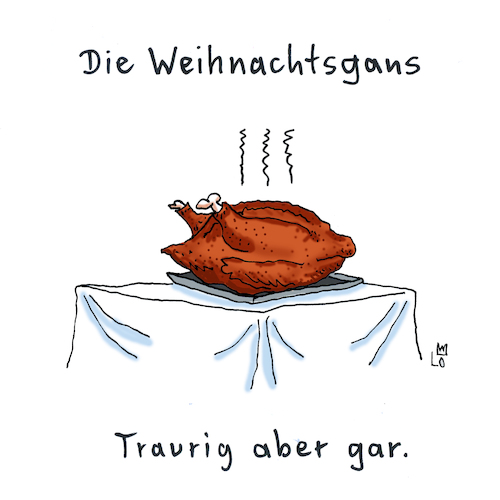 Weihnachtsgans Von Lo Graf Von Blickensdorf Religion Cartoon Toonpool