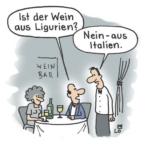 Cartoon: Weinkenner (medium) by Lo Graf von Blickensdorf tagged restaurant,weinstube,kellner,ober,ehepaar,wein,italien,ligurien,weinflasche,weißwein,mann,frau,paar,pärchen,restaurant,weinstube,kellner,ober,ehepaar,wein,italien,ligurien,weinflasche,weißwein,mann,frau,paar,pärchen