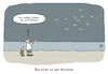 Cartoon: Berliner im Urlaub (small) by Lo Graf von Blickensdorf tagged nordsee,möwen,strand,vater,sohn,eltern,karikatur,lo,graf,cartoon,urlaub,tauben,vögel,großstadt,großstadtwüste