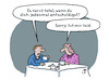 Cartoon: Beziehungsstress (small) by Lo Graf von Blickensdorf tagged paar,pärchen,mann,frau,date,ehestreit,beziehung,lo,graf,karikatur,cartoon,kaffeetrinken,streit