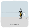 Cartoon: Bienenstrich (small) by Lo Graf von Blickensdorf tagged gebäck,wortspiel,insekten,strich,bienenstich,bienenstrich,biene,zeichnung,natur,karikatur,lo,graf,cartoon,nahrung,politik,umwelt,beziehung,wirtschaftskrise