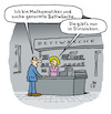 Cartoon: Dinslaken (small) by Lo Graf von Blickensdorf tagged bettwäsche,mathematiker,genormt,dinslaken,karikatur,lo,graf,cartoon,geschäft,dinformat,verkäuferin,kunde,laden,shop,wortspiel