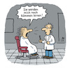 Cartoon: Friseurbesuch (small) by Lo Graf von Blickensdorf tagged auszubildender,friseur,haare,schneiden,kämmen,kamm,schere,karikatur,lo,graf,cartoon,handwerk,friseurbesuch,kennen,lernen,wortspiel