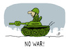 Cartoon: NO WAR (small) by Lo Graf von Blickensdorf tagged no,war,panzer,tank,soldier,soldat,peace,frieden,knoten,node,cartoon,caricatur,karikatur,ucraine,ukraine,russland,russia,putin,moscau