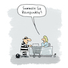 Cartoon: Sammeln Sie Reuepunkte? (small) by Lo Graf von Blickensdorf tagged treuepunkte,kasse,supermarkt,rewe