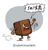 Cartoon: Weihnachtsgebäck (small) by Lo Graf von Blickensdorf tagged dominostein,wortspiel,drohminostein,weihnachtsgebäck,advent,karikatur,lo,graf,cartoon
